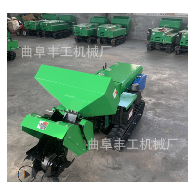 柴油動力施肥回填機 園林苗圃挖溝機 葡萄園履帶款開溝機廠家