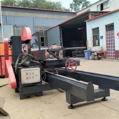 半自動圓木推臺鋸 新型圓木推臺鋸木工機械開料鋸機械廠家供應(yīng)