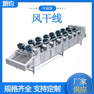 電動(dòng)翻轉(zhuǎn)風(fēng)干流 水線快速去水干燥設(shè)備 蒸煮食品膜袋除水風(fēng)干線
