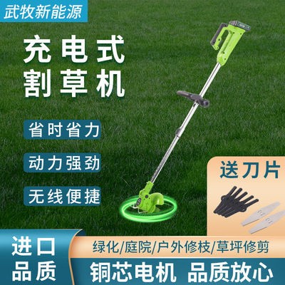 家用除草機(jī)充電式草坪機(jī)手持農(nóng)用鋰電打草機(jī)割草機(jī)全自動小型電動