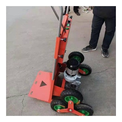 搬運(yùn)貨物上下樓沒(méi)有電梯用什么機(jī)器電動(dòng)爬樓機(jī)載物送貨上下樓車