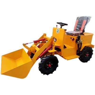 電動四驅(qū)小鏟車小型裝載機柴油四驅(qū)裝載機養(yǎng)殖清糞鏟車抓草抓木機