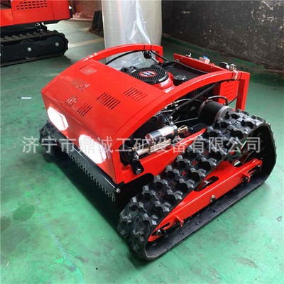 邊坡斜坡遙控式割草機 果園草坪智能除草機 全自動農(nóng)田園林割草機