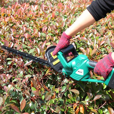 伊司達(dá)電動綠籬機鋰電充電式修枝剪家用修枝機粗枝剪綠籬剪ET1406