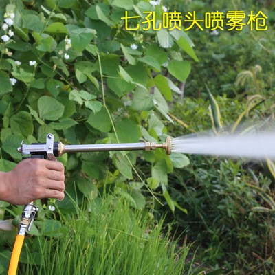 農(nóng)用噴槍 果園果樹柑橘汽油打藥機高壓泵霧化全銅七孔高壓噴霧槍