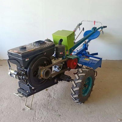 電啟動柴油旋耕機手扶拖拉機廠家農(nóng)田果園開溝機乘坐式耕地機