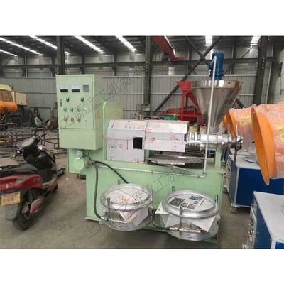 小型油坊自動化榨油機 螺旋榨油設(shè)備 kzy-964型雙杠花生油壓榨機