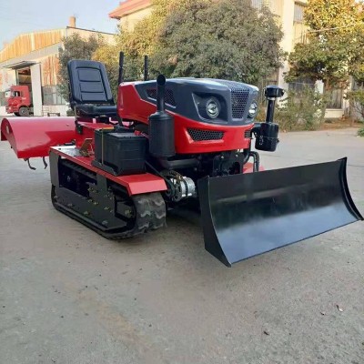 50馬力履帶旋耕推土機(jī) 農(nóng)田開溝施肥履帶式拖拉機(jī) 座駕式旋耕機(jī)