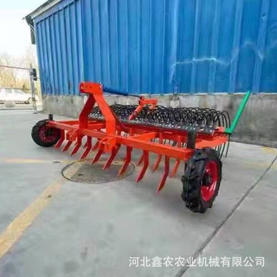 液壓雙排摟齒耙膜機摟膜機棉花地殘膜秸稈廢膜回收機彈齒摟地膜機