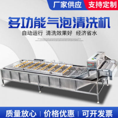 氣浴式海鮮果蔬清洗設(shè)備 中藥材氣泡清洗機 海帶翻浪式氣泡清洗機