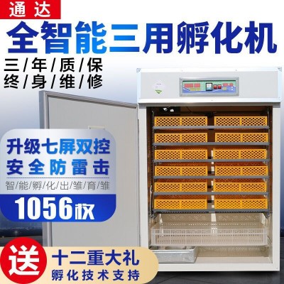 通達(dá)孵化機小型家用全自動智能雞鴨鵝鴿子孔雀孵化器鸚鵡 孵蛋器