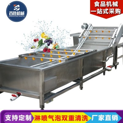 商用車?yán)遄庸咔逑礄C(jī) 全自動(dòng)氣泡清洗機(jī) 高壓噴淋大姜洗菜機(jī)