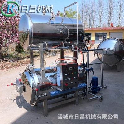 精釀啤酒噴淋式殺菌設備 全自動燕窩殺菌鍋 玻璃瓶裝飲料殺菌釜