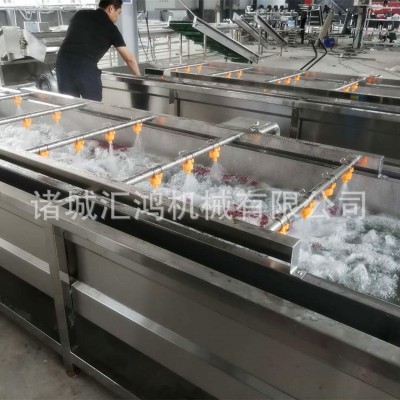 蔬菜氣泡清洗機(jī) 全自動(dòng)高壓噴淋清洗機(jī) 甜玉米預(yù)煮殺青機(jī)器