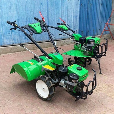 新式小型微耕機(jī)柴油農(nóng)用耕地翻土開溝機(jī)耕田多功能翻地家用旋耕機(jī)
