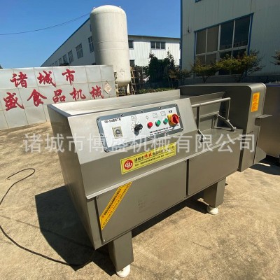 牛羊豬肉切丁機 快速三維切丁條機 博盛大型液壓微凍肉切丁機