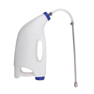 犢牛灌服器不銹鋼管灌藥壺小牛灌奶器不銹鋼塑料可選犢牛胃管