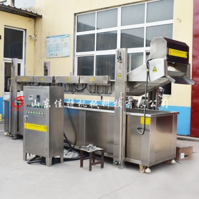 全自動蝦片油炸生.產(chǎn)線電加熱薯片油炸機鍋商用小龍蝦油炸流水.線