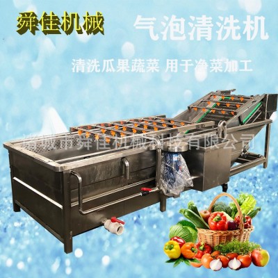 草莓藍(lán)莓鼓泡清洗設(shè)備 栗子李子提亮高效清洗機(jī) 諸城廠家