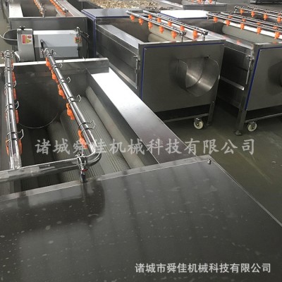 苦菜清洗全套設(shè)備 蔬菜根莖類(lèi)毛輥清洗機(jī) 甘蔗高壓噴淋清洗機(jī)