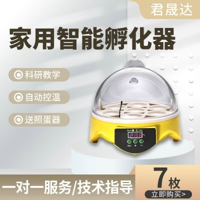 7枚迷你小雞孵化養(yǎng)殖孵蛋器 小型家用鳥類雞蛋孵化器智能孵化機