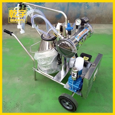 手推式不銹鋼擠奶機(jī) 奶山羊真空泵脈沖式擠奶器 真空泵自動(dòng)擠奶機(jī)