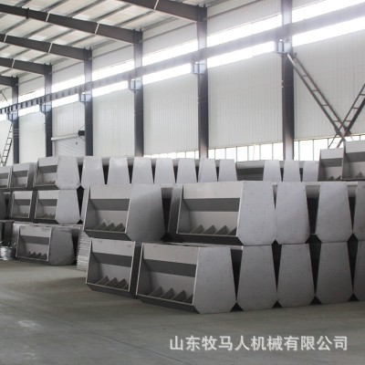 豬食食槽全自動下料養(yǎng)殖鋼板保育料槽育肥單雙面食槽不銹鋼食槽