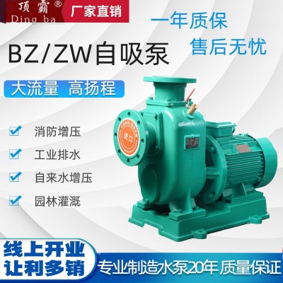 廠家供應(yīng)zw自吸泵 無(wú)堵塞自吸排污泵清水泵不銹鋼污水泵bz離心泵