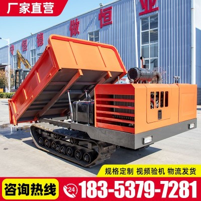 3噸自動升降履帶運輸車抓地力強爬山虎履帶車農(nóng)用座駕式搬運車