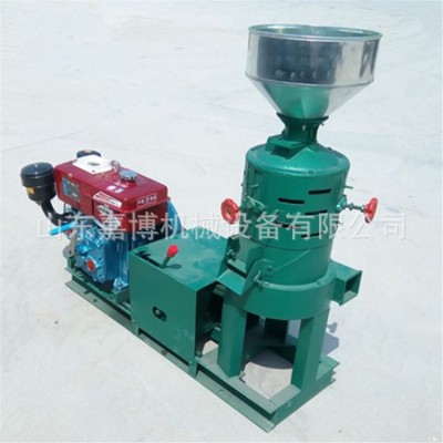 谷子脫皮碾米機 雜糧碾米機 廣州 出口型 小麥去皮磨粉機柴油機帶