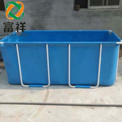 加工定制大型家庭支架游泳池 pvc夾網成人支架水池 加厚暫養(yǎng)魚池