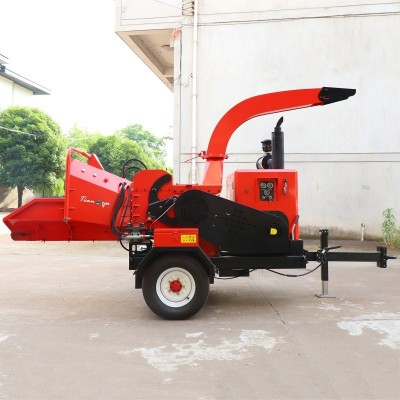 粉碎20cm大型樹枝粉碎機(jī)移動木材削片機(jī)園林木材粉碎機(jī)柴油碎枝機(jī)