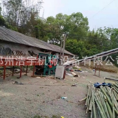 輸送機進(jìn)料竹子破碎機 毛竹破碎機 鼓式竹子切片機