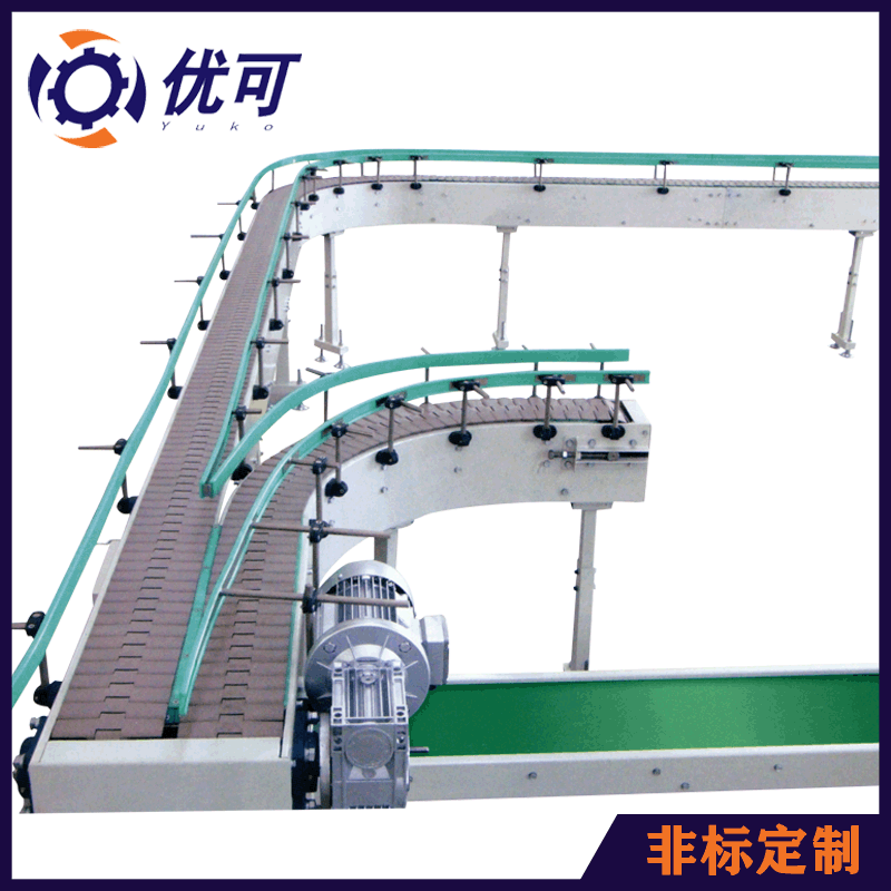 廠家非標(biāo)定制牛奶軟包裝產(chǎn)品輸送線 輸送設(shè)備頂板鏈?zhǔn)捷斔蜋C(jī)