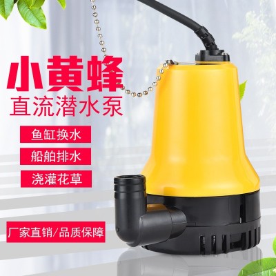 廠家直銷小黃蜂直流潛水泵 大流量電瓶車抽水泵 船用電瓶泵批發(fā)