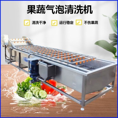 全自動(dòng)氣泡清洗機(jī) 水果果蔬清洗設(shè)備 凈菜葉菜類辣椒蔬菜清洗機(jī)