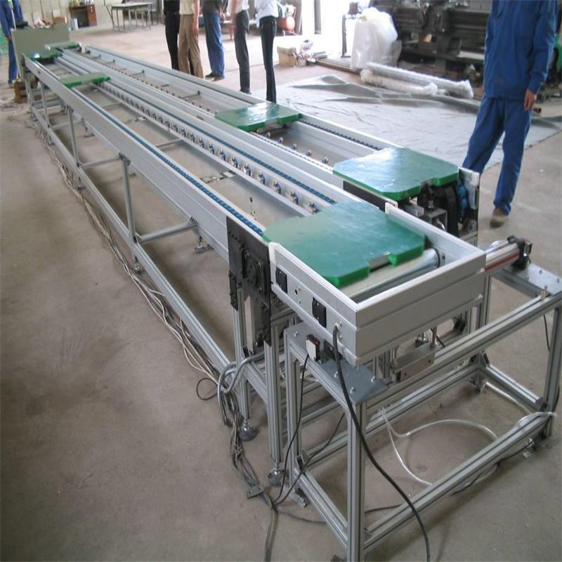 裝配生產(chǎn)線帶工裝板倍速鏈流水線左右循環(huán)線托盤(pán)鏈?zhǔn)焦ぱb板倍速鏈