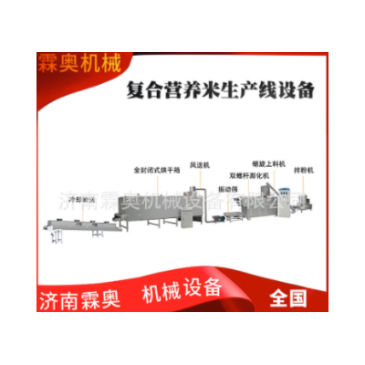 霖奧 RN70膨化大米生產(chǎn)線 可添加膳食纖維的復(fù)合營(yíng)養(yǎng)米加工設(shè)備