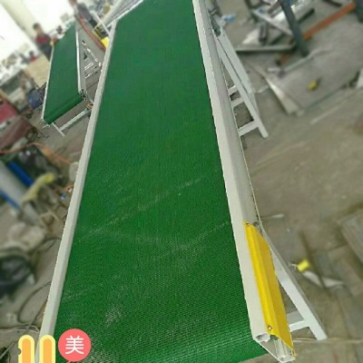 物流快遞分揀流水線皮帶式輸送機爬坡式皮帶輸送機食品包裝提升機