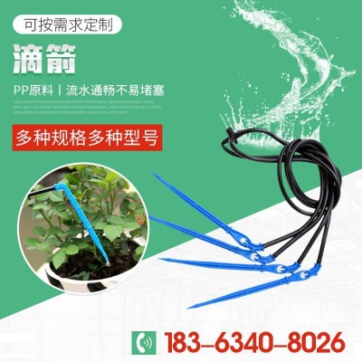 農(nóng)田灌溉一進(jìn)四出滴箭園林自動澆灌套裝毛管設(shè)備壓力補(bǔ)償?shù)晤^滴箭