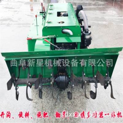 小型挖溝機(jī) 多用型起壟開(kāi)溝機(jī) 柴油果園開(kāi)溝機(jī) 小型田園管理機(jī)