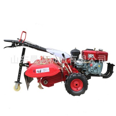 農(nóng)田四驅(qū)微耕機(jī) 風(fēng)冷柴油自走式犁地旋耕機(jī) 施肥播種開溝起壟機(jī)