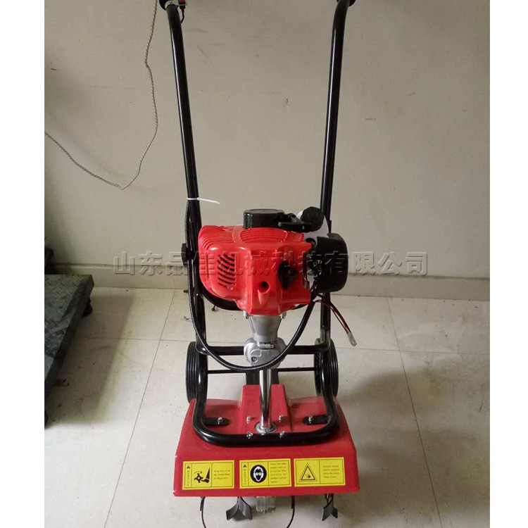 丘陵小地塊山地耕道小型松土機(jī) 土壤微耕機(jī) 汽油二沖程手推翻土機(jī)