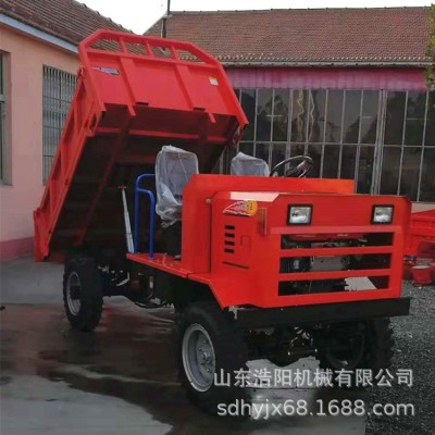 小型四輪農(nóng)用拖拉機(jī) 25馬力柴油四驅(qū)翻斗車 3T礦用四不像車浩陽(yáng)