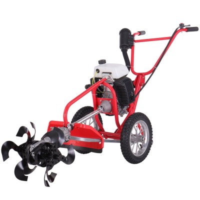 手推小型割草機(jī)大棚果園除草開(kāi)溝松土鋤草旋耕機(jī)農(nóng)用多功能微耕機(jī)