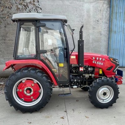 東方紅發(fā)動機拖拉機 宏鑫單杠四輪耕地犁地機 多杠動力四驅(qū)拖拉機