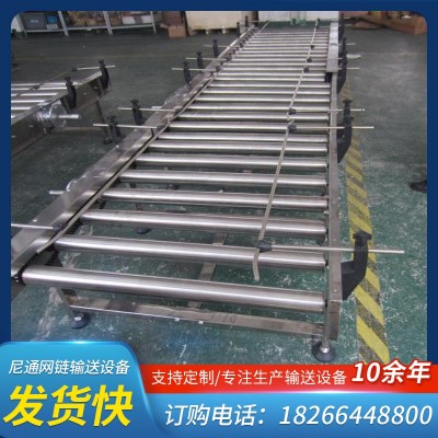 滾筒輸送機(jī) 無(wú)動(dòng)力滾筒線工裝板包裝輸送機(jī)卸貨滑梯傳送帶 地滾線