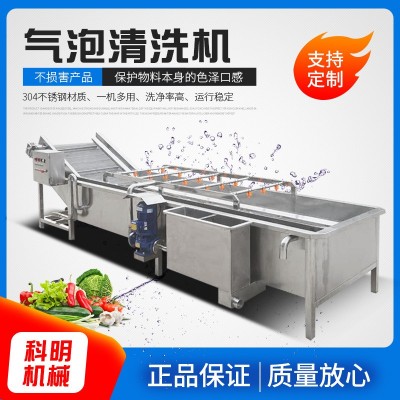 氣泡沖浪鮮筍清洗機自動水循環(huán)龍蝦尾氣泡清洗設(shè)備 葡萄干清洗線