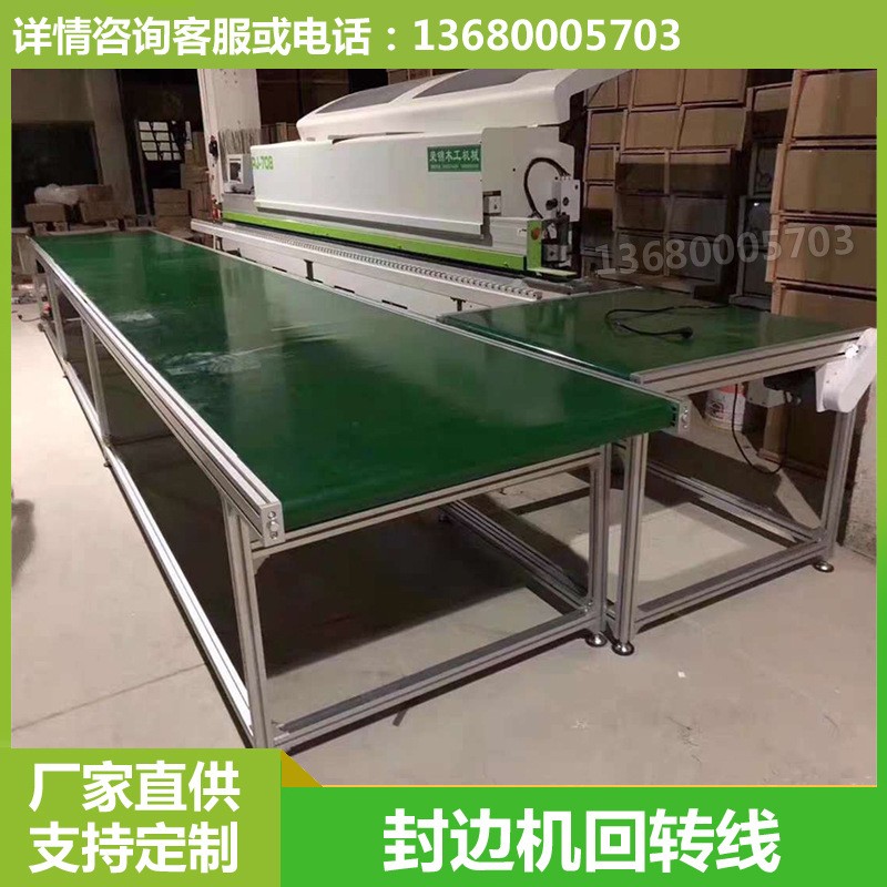 封邊機(jī)回轉(zhuǎn)線木板開(kāi)料機(jī)平臺(tái)木板流水線包邊輸送機(jī)物流分揀輸送帶