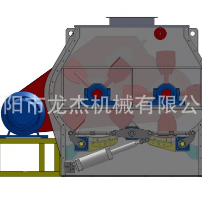 SSHJ0.2碳鋼飼料、預(yù)混料、化學(xué)、醫(yī)藥雙軸槳葉混合機(jī)